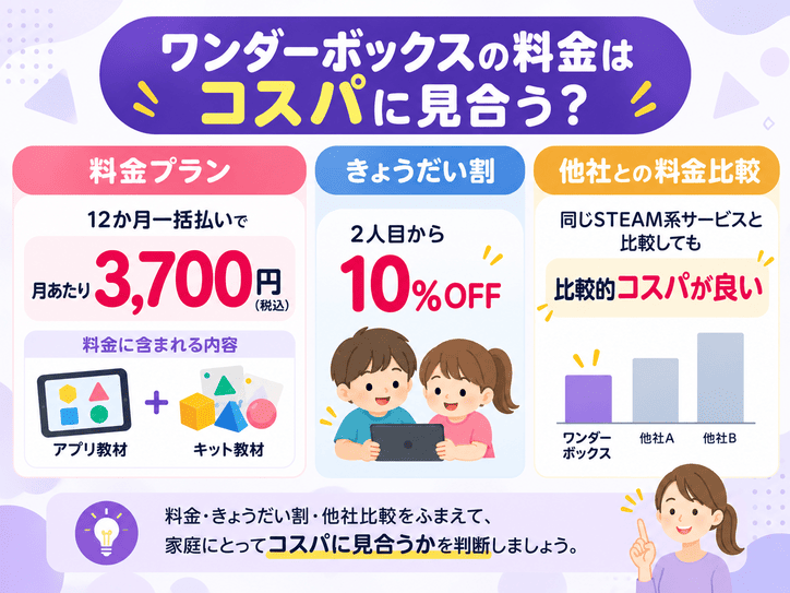 ワンダーボックスの料金はコスパに見合うか